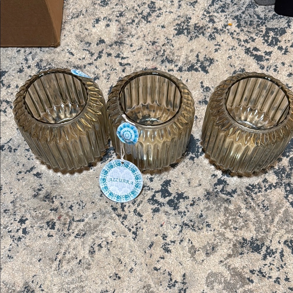 Elegant Brown Candle Holders for Tealights